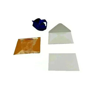 Authentic Louis Vuitton Blue Orange Ribbon 69 In - Blank LV gift enclosure card